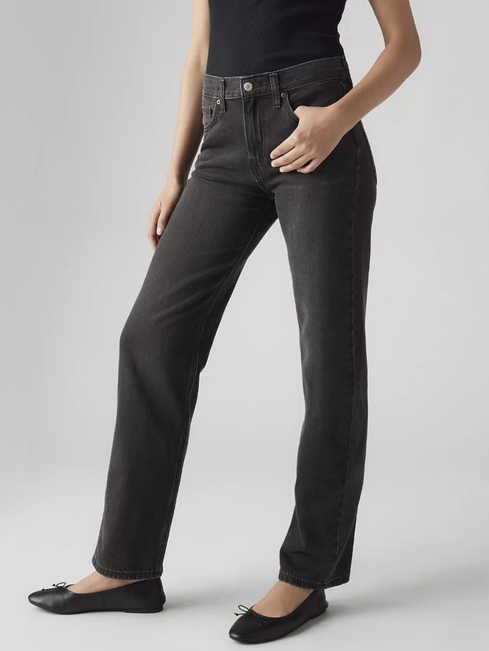 Levi's Low Pro Straight Straight Leg Jeans in Black Like New